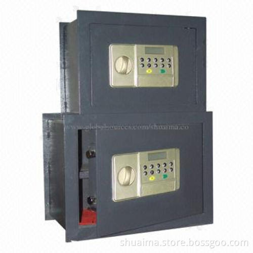 Wall Safes, Digital Lock, LED Number Show, Ended into the Wall